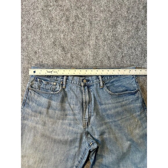 Gap 1969 Jeans Mens 31x30 Blue Slim Straight Light Wash Preppy Stretch Denim - Picture 7 of 8